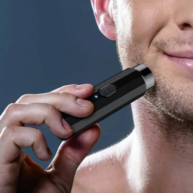 Mini barbeador/depilador elétrico para homens e mulheres